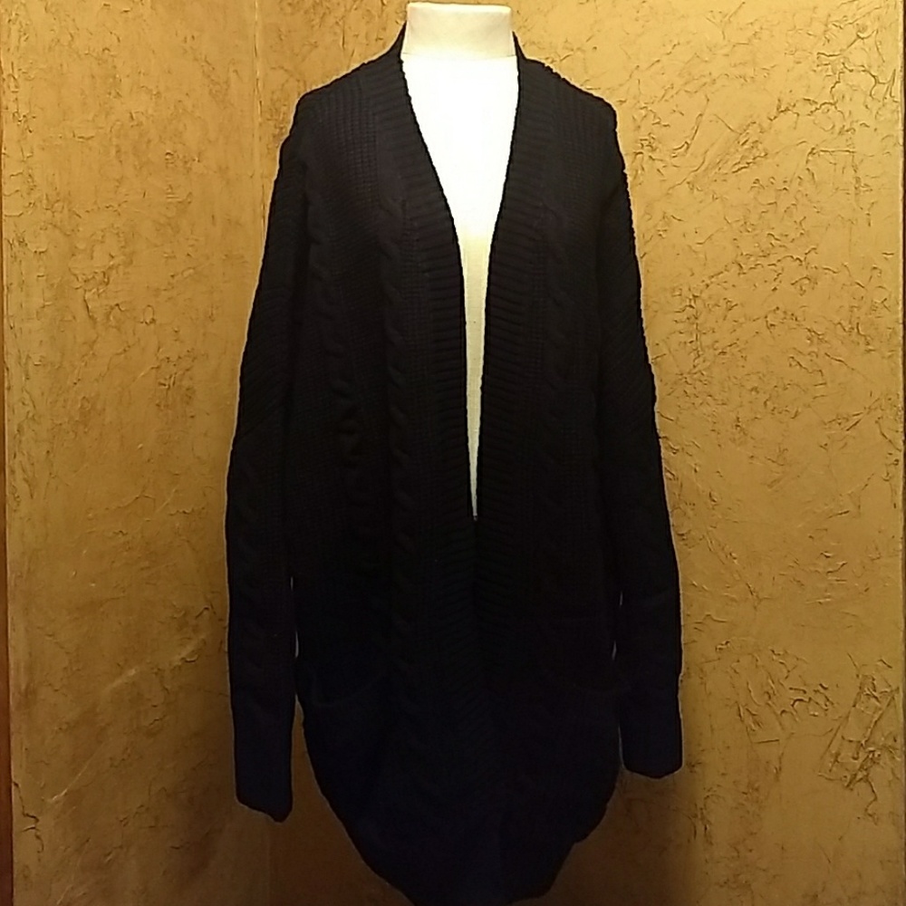 Oversized Sweater Cardigan XXL ~ NWOT Black